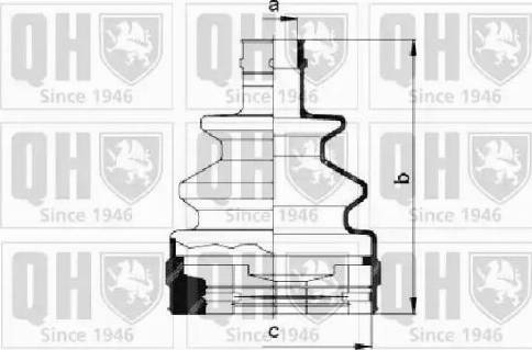 Quinton Hazell QJB172 - Bellow, drive shaft autospares.lv