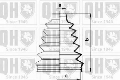 Quinton Hazell QJB859 - Bellow, drive shaft autospares.lv