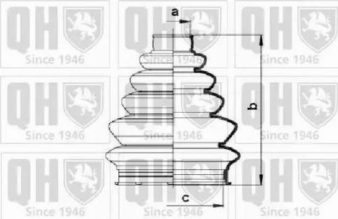 Quinton Hazell QJB856 - Bellow, drive shaft autospares.lv