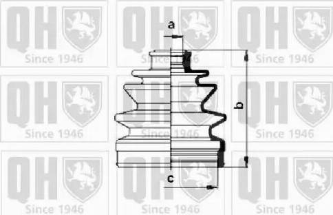 Quinton Hazell QJB858 - Bellow, drive shaft autospares.lv