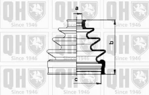 Quinton Hazell QJB860 - Bellow, drive shaft autospares.lv