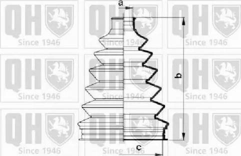 Quinton Hazell QJB863 - Bellow, drive shaft autospares.lv