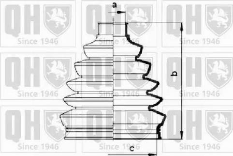 Quinton Hazell QJB833 - Bellow, drive shaft autospares.lv