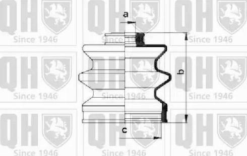 Quinton Hazell QJB2658 - Bellow, drive shaft autospares.lv