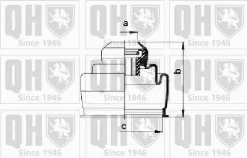 Quinton Hazell QJB2661 - Bellow, drive shaft autospares.lv