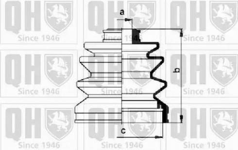 Quinton Hazell QJB268 - Bellow, drive shaft autospares.lv