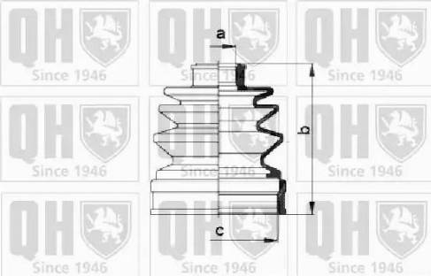 Quinton Hazell QJB263 - Bellow, drive shaft autospares.lv