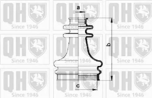 Quinton Hazell QJB213 - Bellow, drive shaft autospares.lv