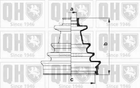 Quinton Hazell QJB286 - Bellow, drive shaft autospares.lv