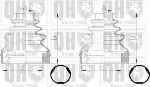 Quinton Hazell QJB2795 - Bellow, drive shaft autospares.lv