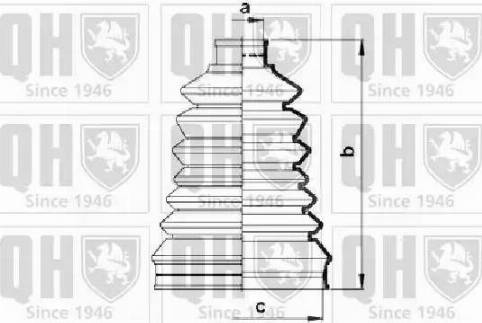 Quinton Hazell QJB2750 - Bellow, drive shaft autospares.lv