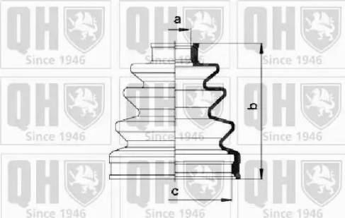 Quinton Hazell QJB275 - Bellow, drive shaft autospares.lv