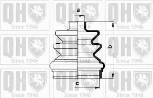 Quinton Hazell QJB2729 - Bellow, drive shaft autospares.lv