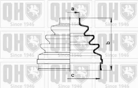 Quinton Hazell QJB2724 - Bellow, drive shaft autospares.lv