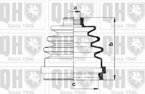 Quinton Hazell QJB277 - Bellow, drive shaft autospares.lv