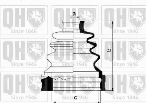 Quinton Hazell QJB795 - Bellow, drive shaft autospares.lv