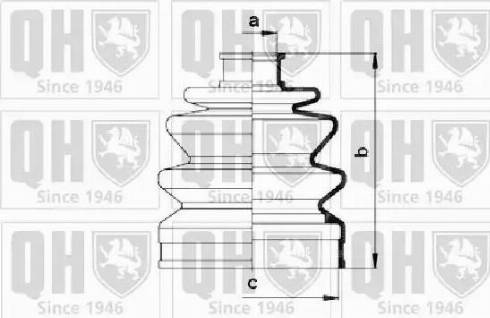 Quinton Hazell QJB765 - Bellow, drive shaft autospares.lv