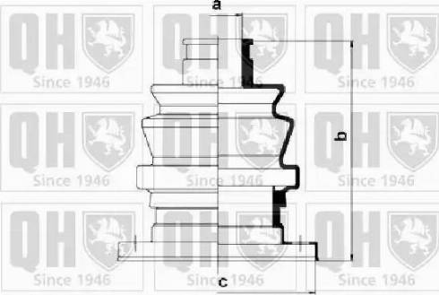 Quinton Hazell QJB777 - Bellow, drive shaft autospares.lv