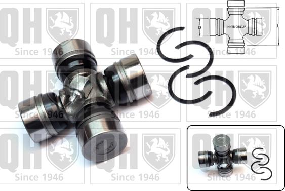 Quinton Hazell QL504 - Universal Joint, differential pinion gear autospares.lv