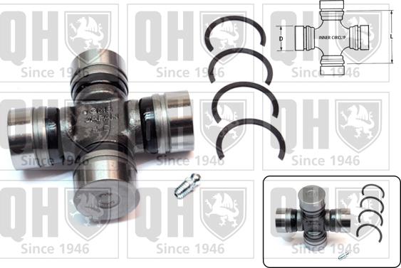 Quinton Hazell QL506 - Universal Joint, differential pinion gear autospares.lv