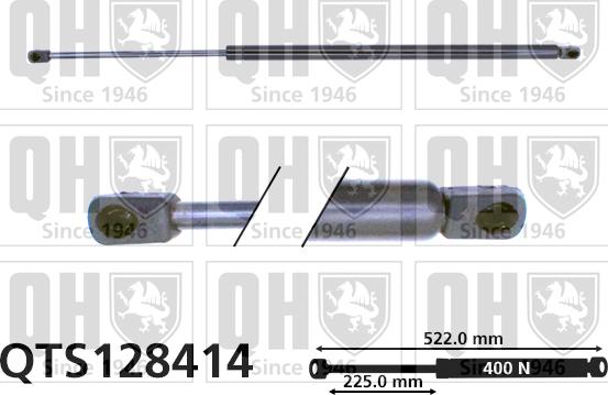 Quinton Hazell QTS128414 - Gas Spring, boot, cargo area autospares.lv