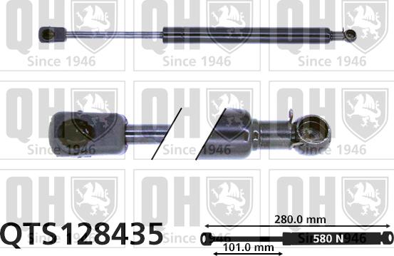 Quinton Hazell QTS128435 - Gas Spring, boot, cargo area autospares.lv