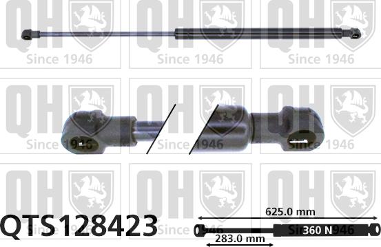 Quinton Hazell QTS128423 - Gas Spring, boot, cargo area autospares.lv