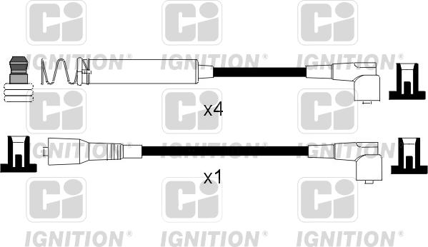 Quinton Hazell XC995 - Ignition Cable Kit autospares.lv