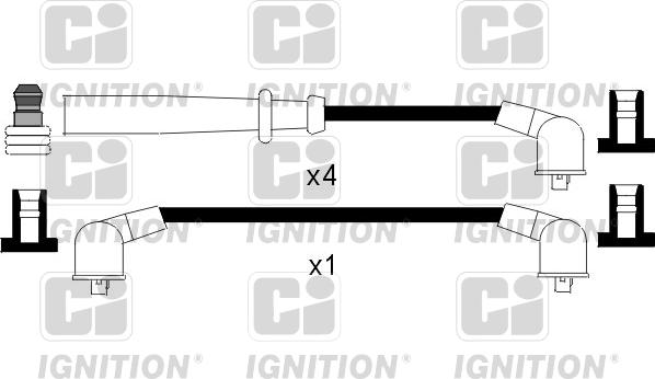 Quinton Hazell XC941 - Ignition Cable Kit autospares.lv