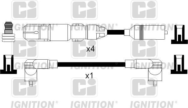 Quinton Hazell XC956 - Ignition Cable Kit autospares.lv