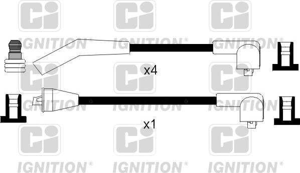Quinton Hazell XC969 - Ignition Cable Kit autospares.lv