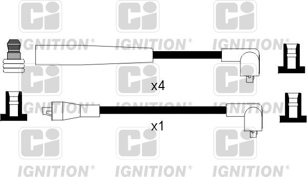 Quinton Hazell XC960 - Ignition Cable Kit autospares.lv