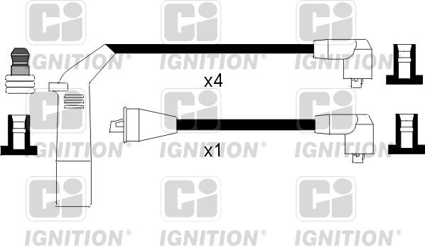 Quinton Hazell XC915 - Ignition Cable Kit autospares.lv