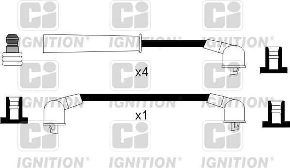 Quinton Hazell XC976 - Ignition Cable Kit autospares.lv