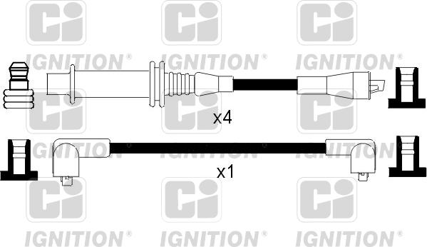 Quinton Hazell XC448 - Ignition Cable Kit autospares.lv