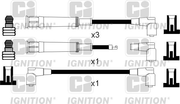 Quinton Hazell XC468 - Ignition Cable Kit autospares.lv