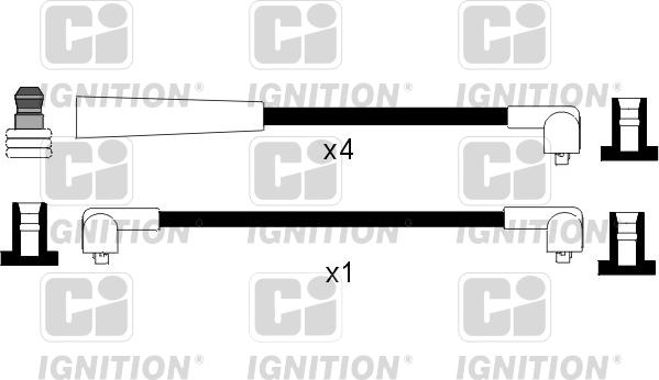 Quinton Hazell XC415 - Ignition Cable Kit autospares.lv