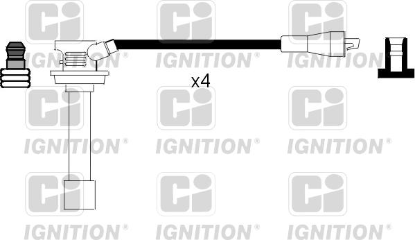 Quinton Hazell XC410 - Ignition Cable Kit autospares.lv