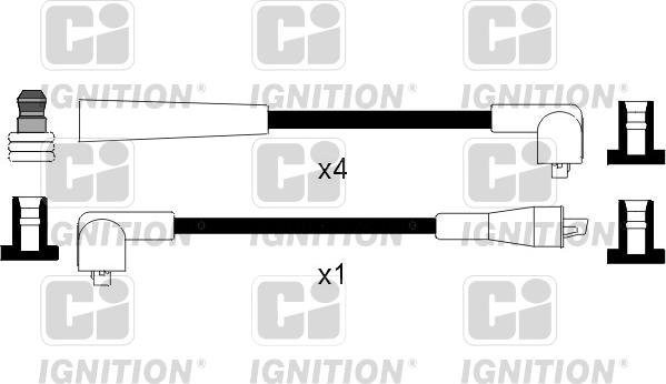 Quinton Hazell XC421 - Ignition Cable Kit autospares.lv