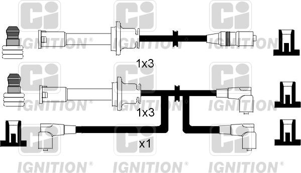 Quinton Hazell XC548 - Ignition Cable Kit autospares.lv