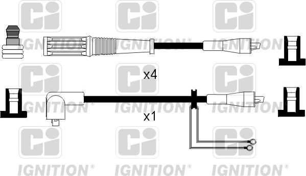 Quinton Hazell XC543 - Ignition Cable Kit autospares.lv