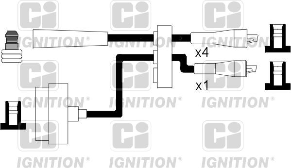 Quinton Hazell XC559 - Ignition Cable Kit autospares.lv