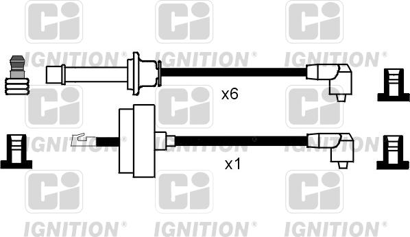 Quinton Hazell XC550 - Ignition Cable Kit autospares.lv