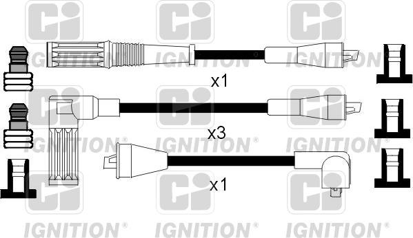 Quinton Hazell XC582 - Ignition Cable Kit autospares.lv