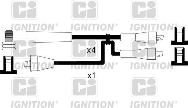 Quinton Hazell XC523 - Ignition Cable Kit autospares.lv