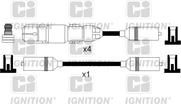 Quinton Hazell XC1043 - Ignition Cable Kit autospares.lv