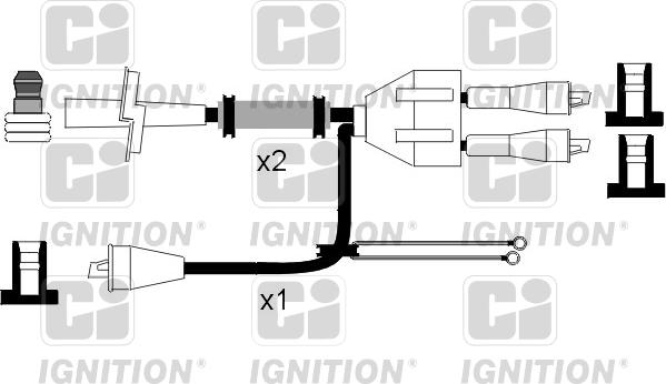 Quinton Hazell XC1052 - Ignition Cable Kit autospares.lv