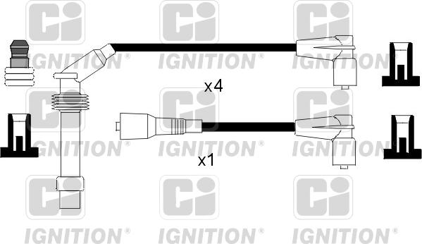 Quinton Hazell XC942 - Ignition Cable Kit autospares.lv