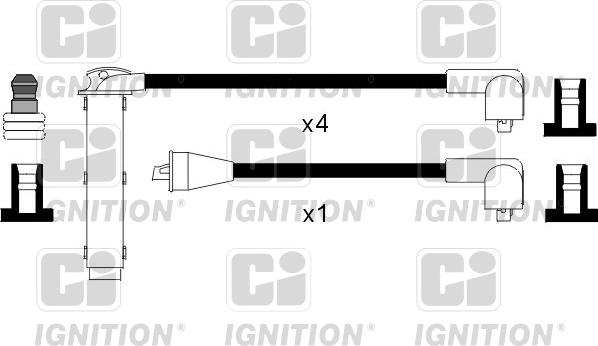 Quinton Hazell XC101 - Ignition Cable Kit autospares.lv