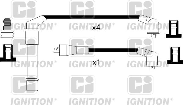 Quinton Hazell XC1034 - Ignition Cable Kit autospares.lv